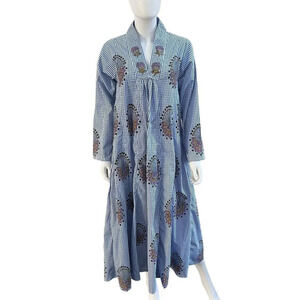 Cotton Hand Block Print Floral Dress